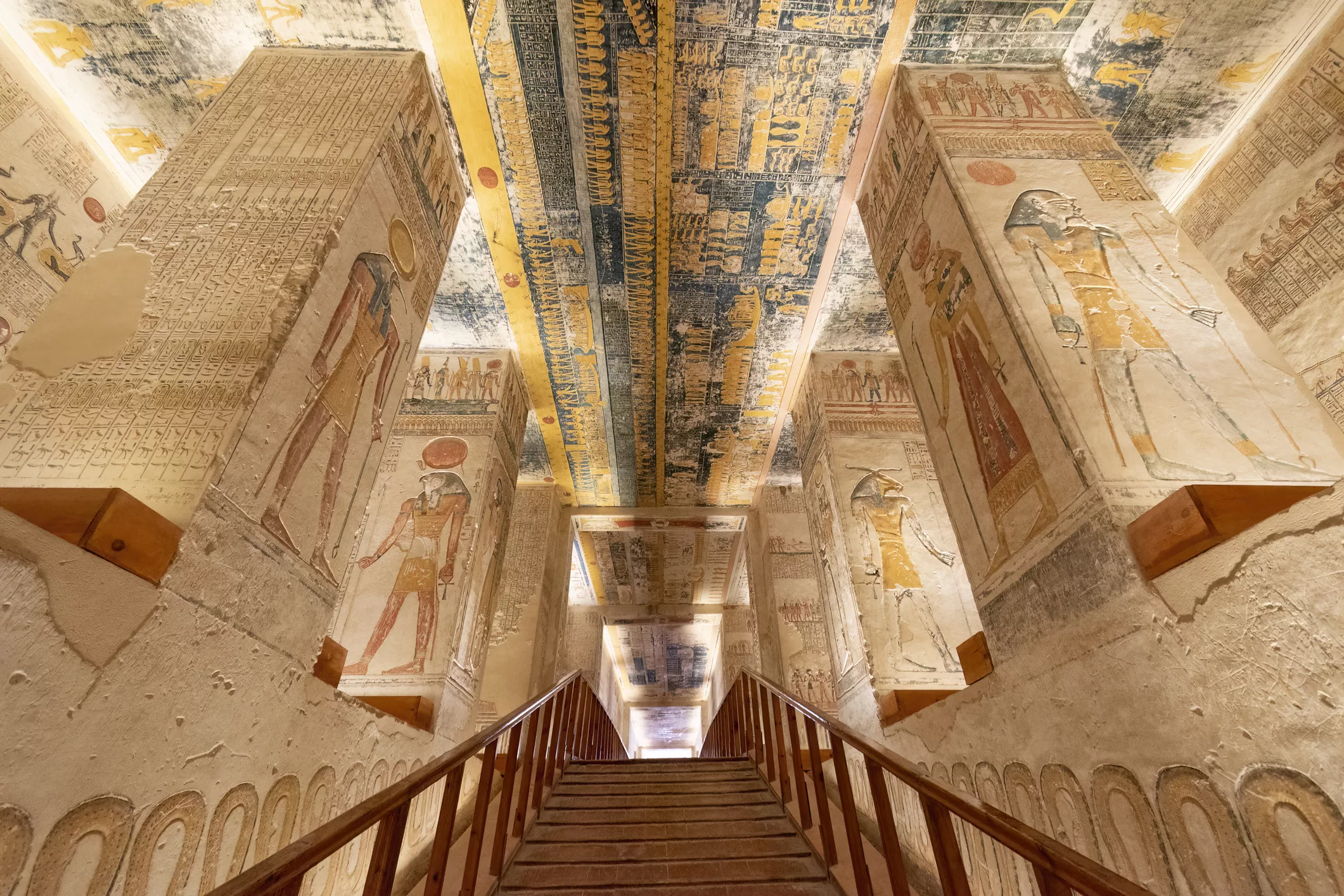 A view from inside the Valley of the Kings in Egypt